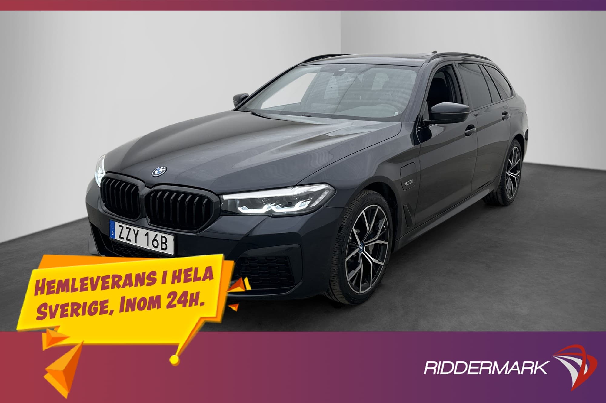BMW 530e xDrive M Sport Pano HiFi Dragkrok Kamera Skinn