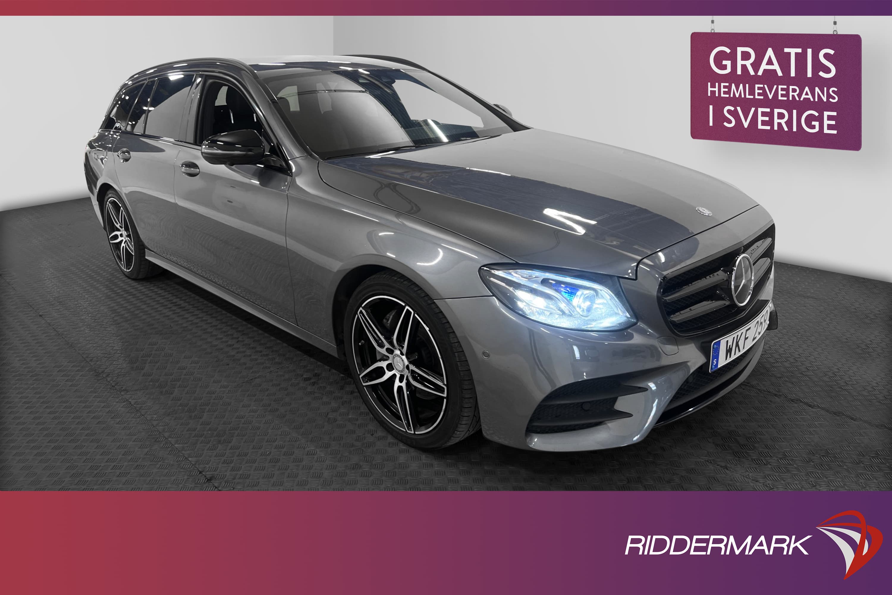 Mercedes-Benz E 220 T d 194hk AMG 360° Värmare Navi Drag