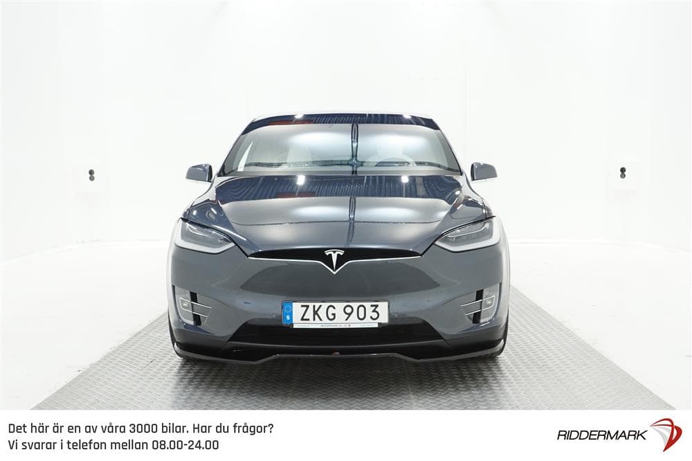 Tesla Model X 100D 6 sits Ljus interiör