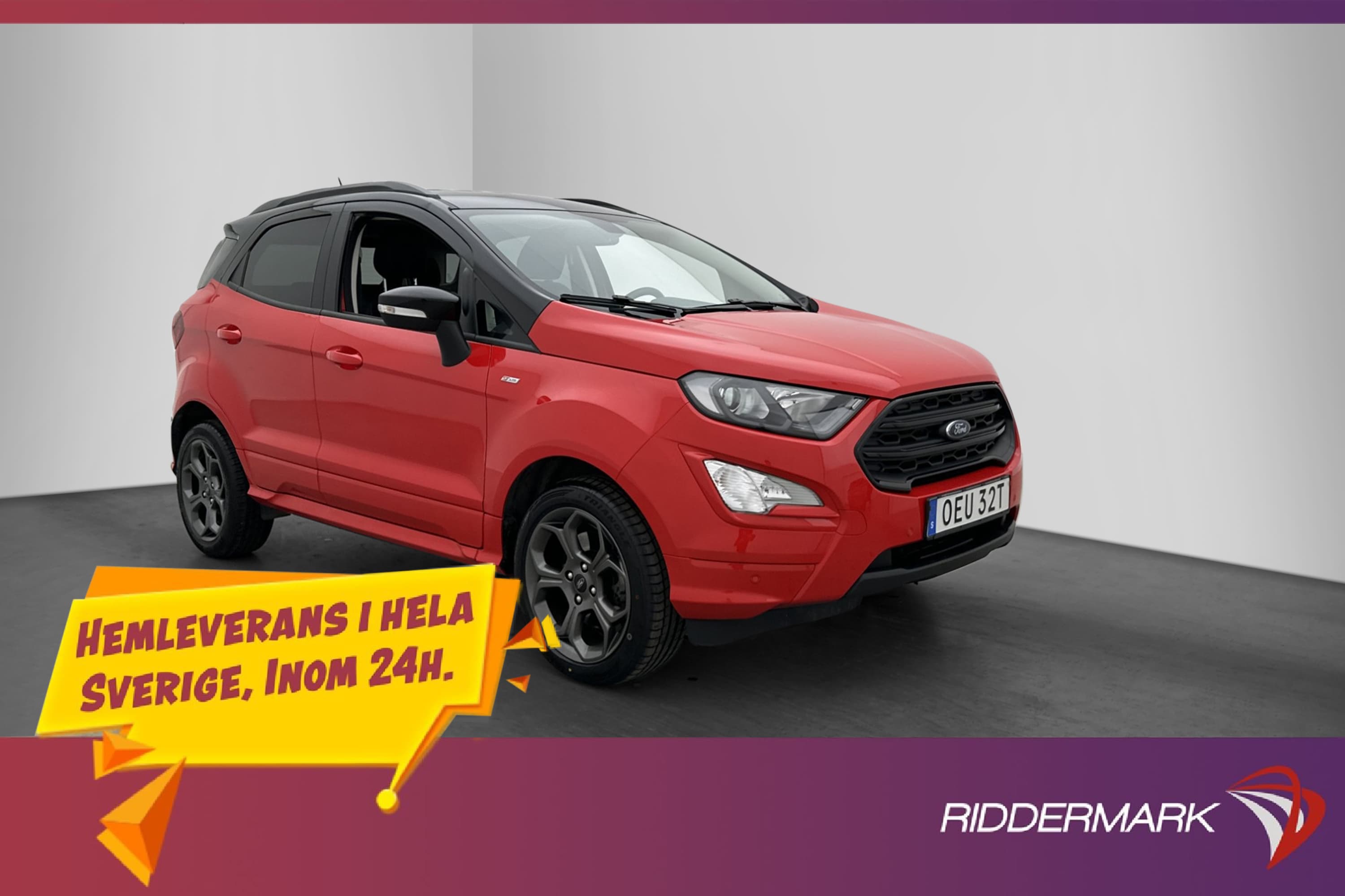 Ford EcoSport 1.0 EcoBoost 125hk ST-Line Rattvärme Kamera