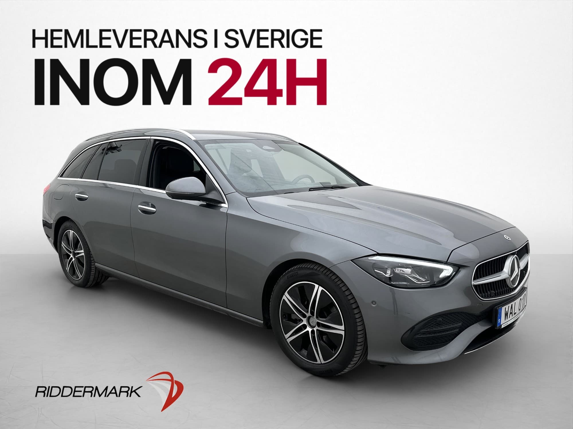 Mercedes-Benz C220 T d 200hk 4M Värm Ambient 360° Drag MOMS