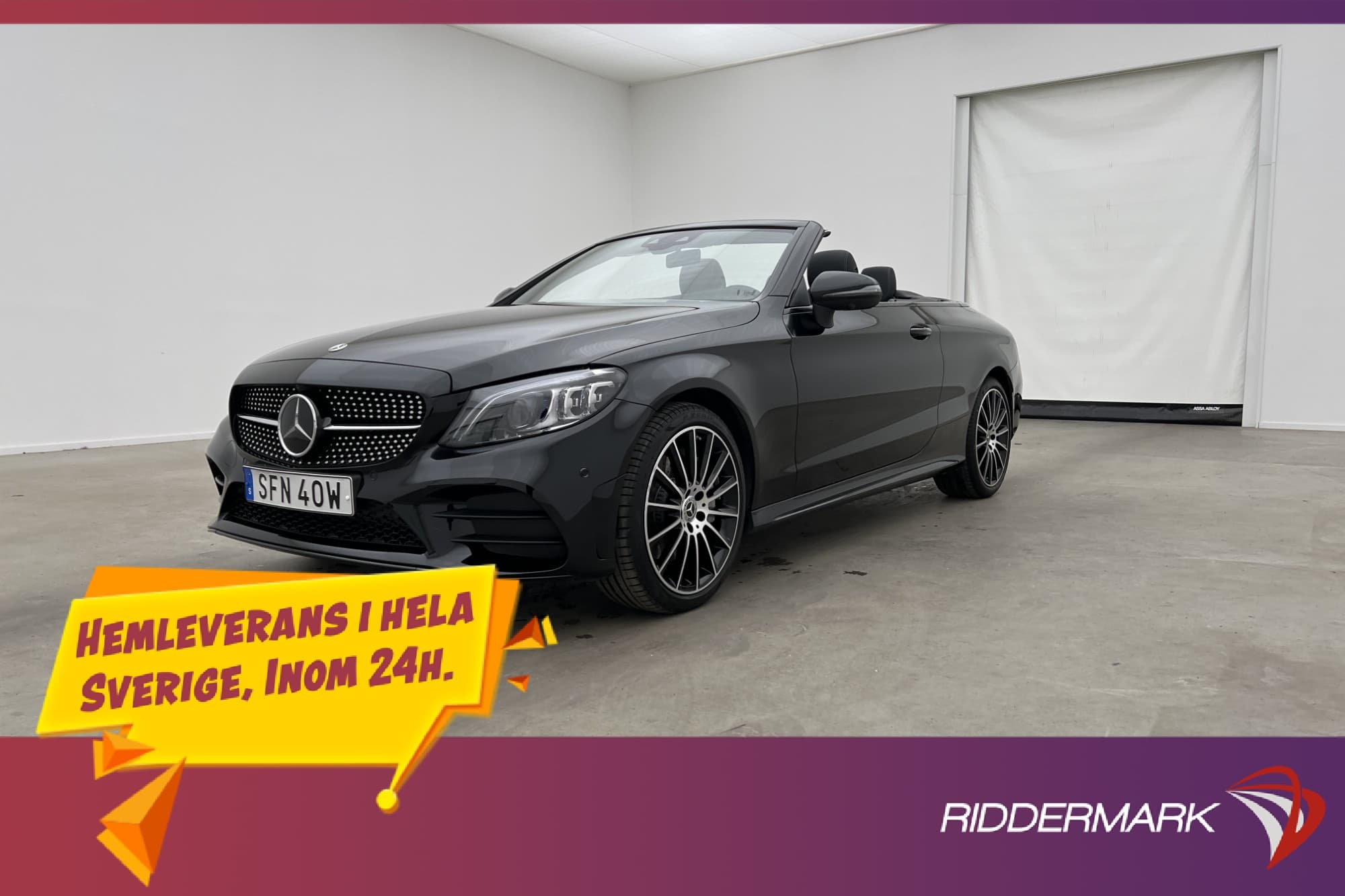 Mercedes-Benz C300 Cabriolet 4MATIC 258hk AMG Burmester 360°