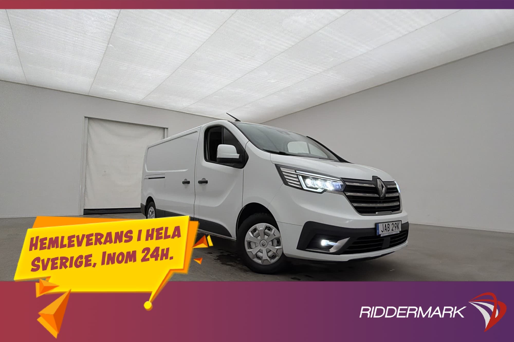 Renault trafic L2 150hk Värmare PDC 3-Sit Drag 2xDörrar Moms