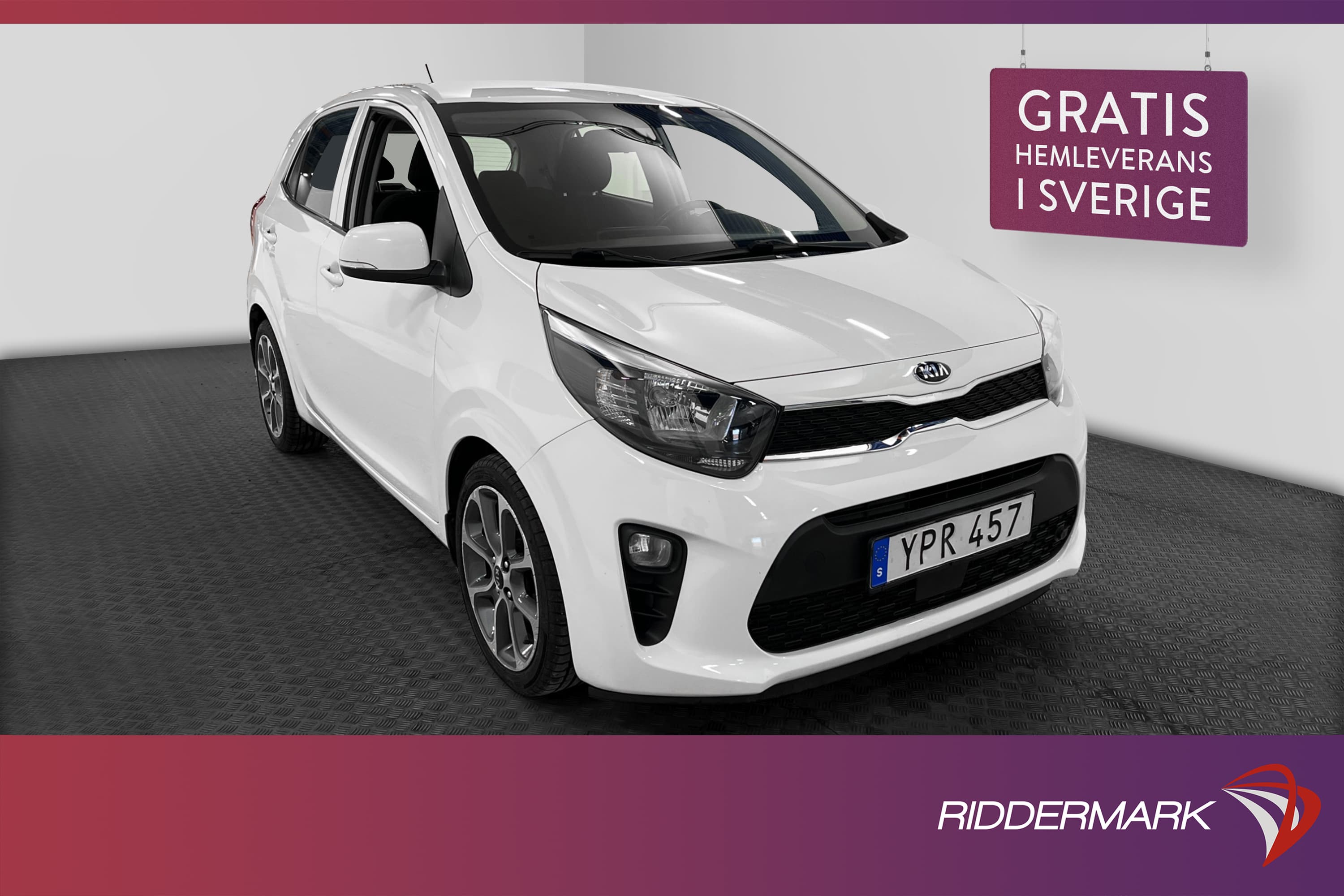 Kia Picanto 1.25 84hk GLS Sensorer Värmare Rattvärme Välserv