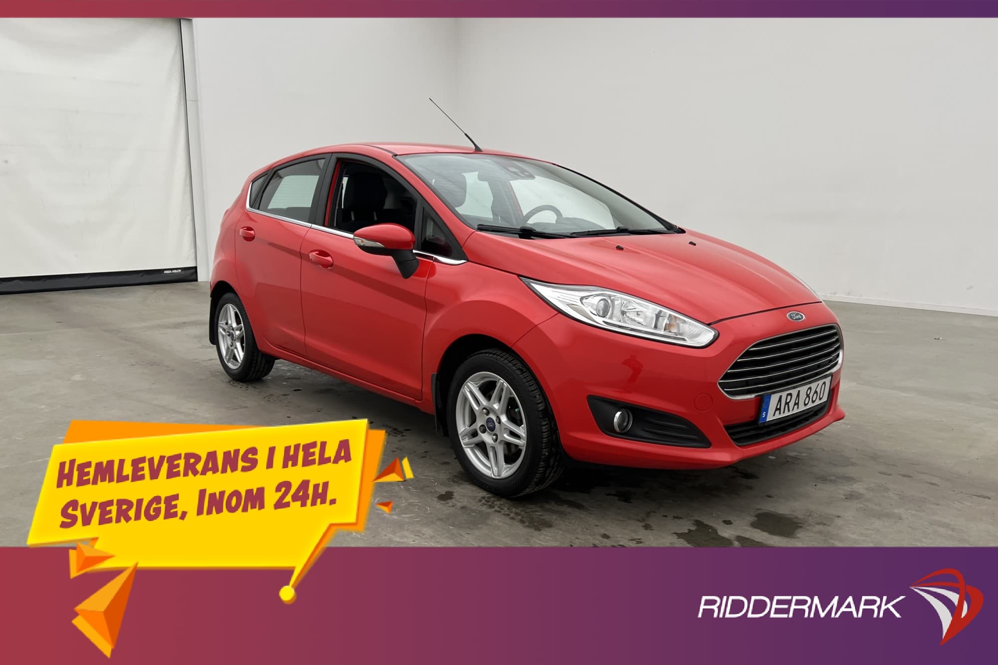 Ford Fiesta 1.0 80hk Titanium ACC Bluetooth Låg skatt Nyserv