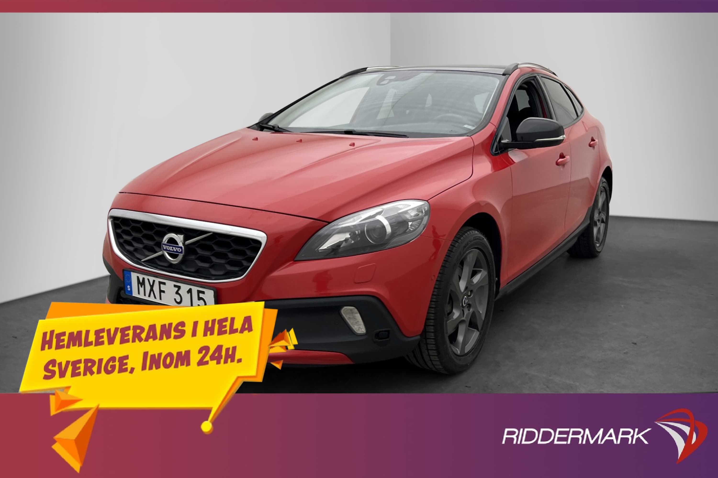 Volvo V40 Cross Country D3 Drag Skinn Pano D-Värm B-Kam Navi