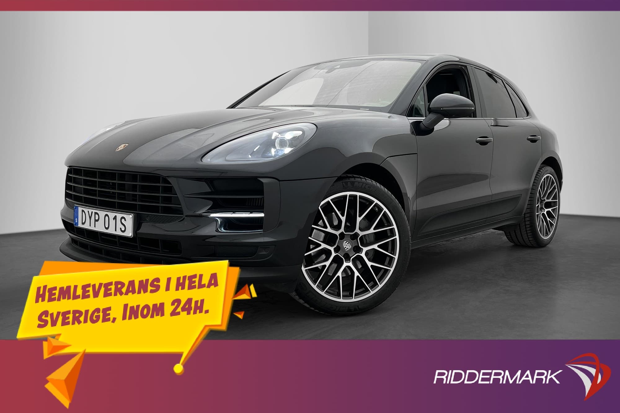 Porsche Macan S 354hk Luftfjädring Pano BOSE Kamera 14-Vägs