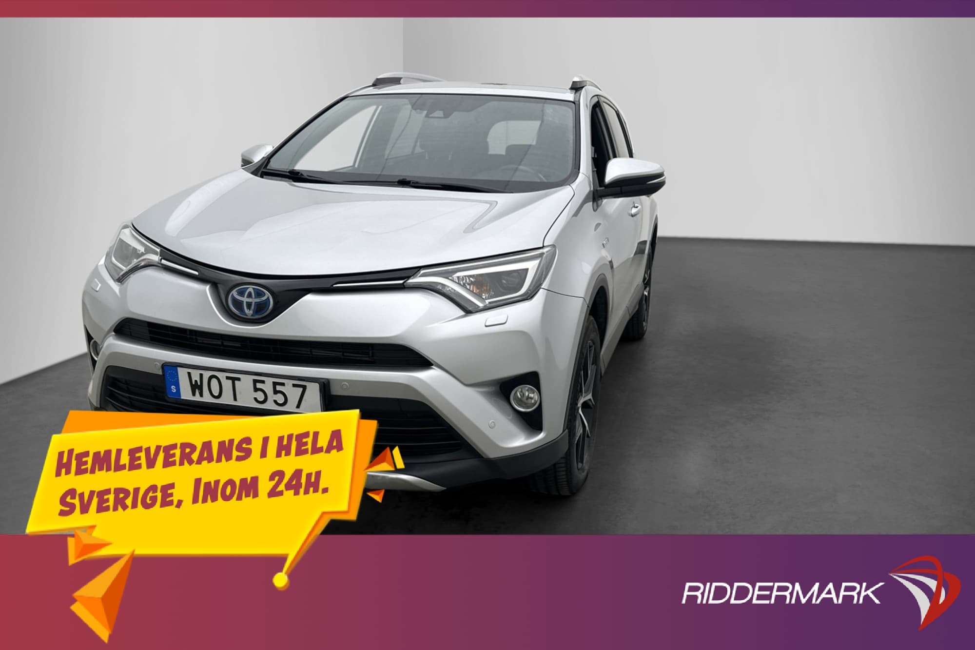 Toyota RAV4 2.5 AWD 197hk Active Plus Kamera Navi Halvskinn