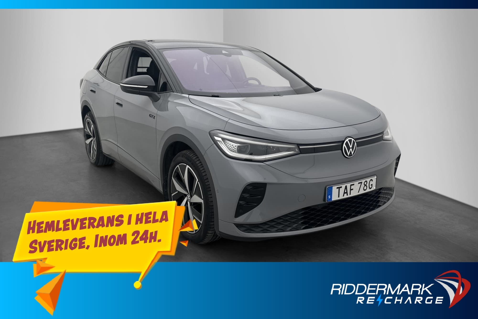 Volkswagen ID.5 GTX 299hk Head Up 360° CarPlay Rattvärm MOMS