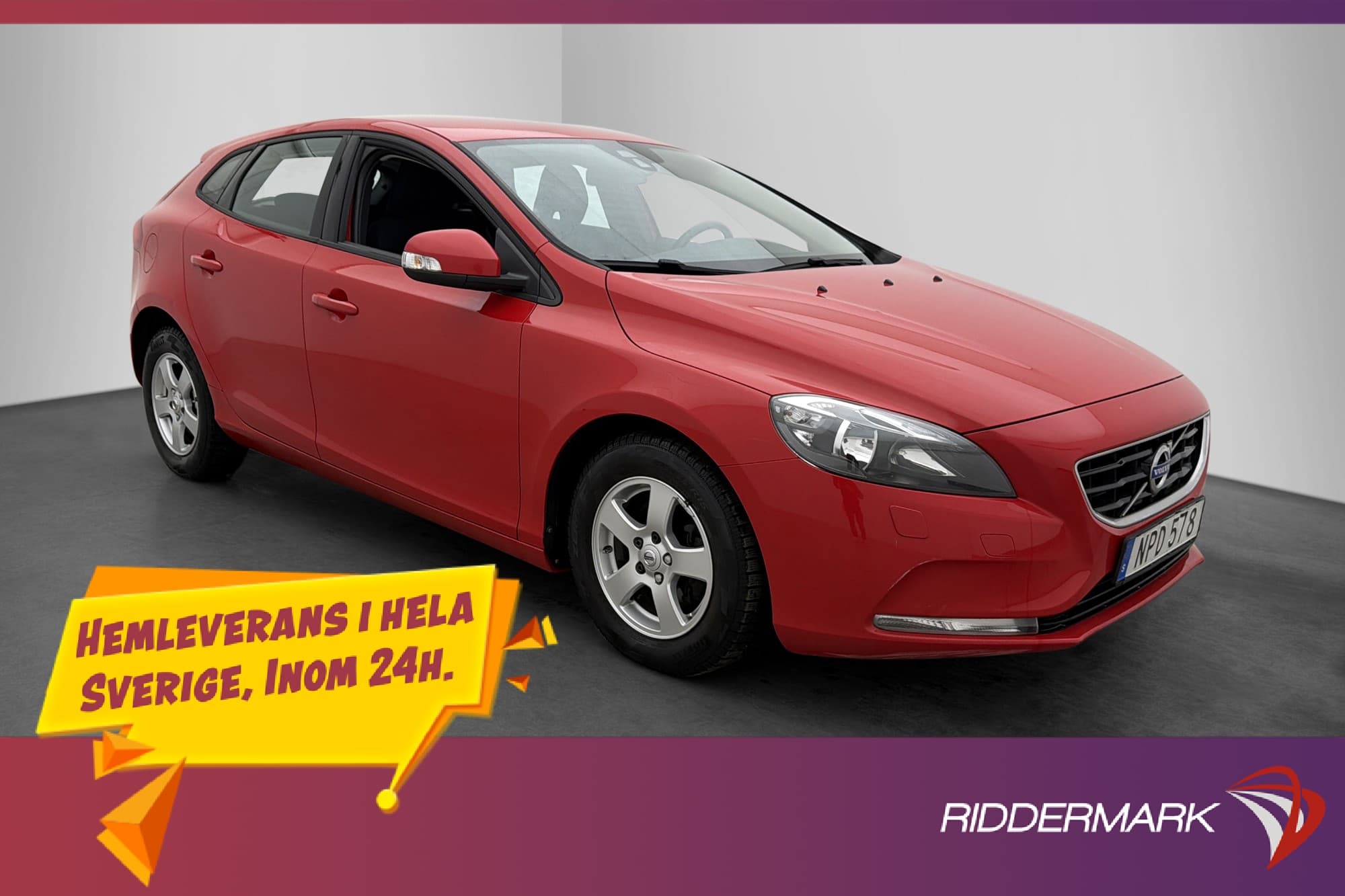 Volvo V40 D2 115hk Kinetic Värmare 0,34l/mil