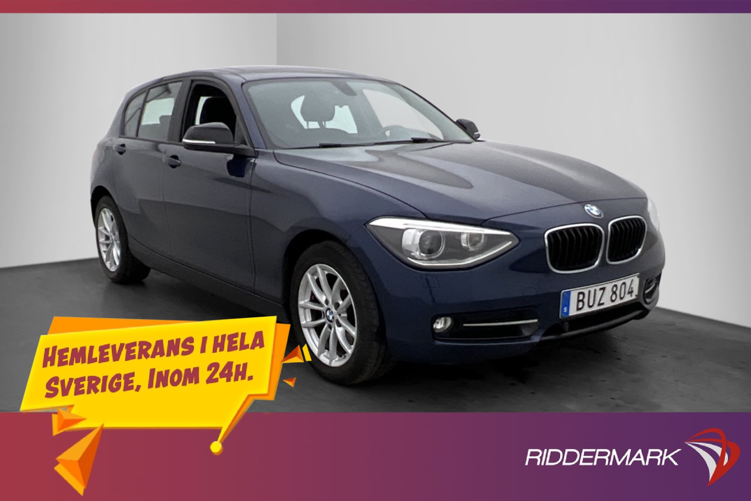 BMW 118d xDrive 143hk Sportline Pano P-Sensorer Navi 