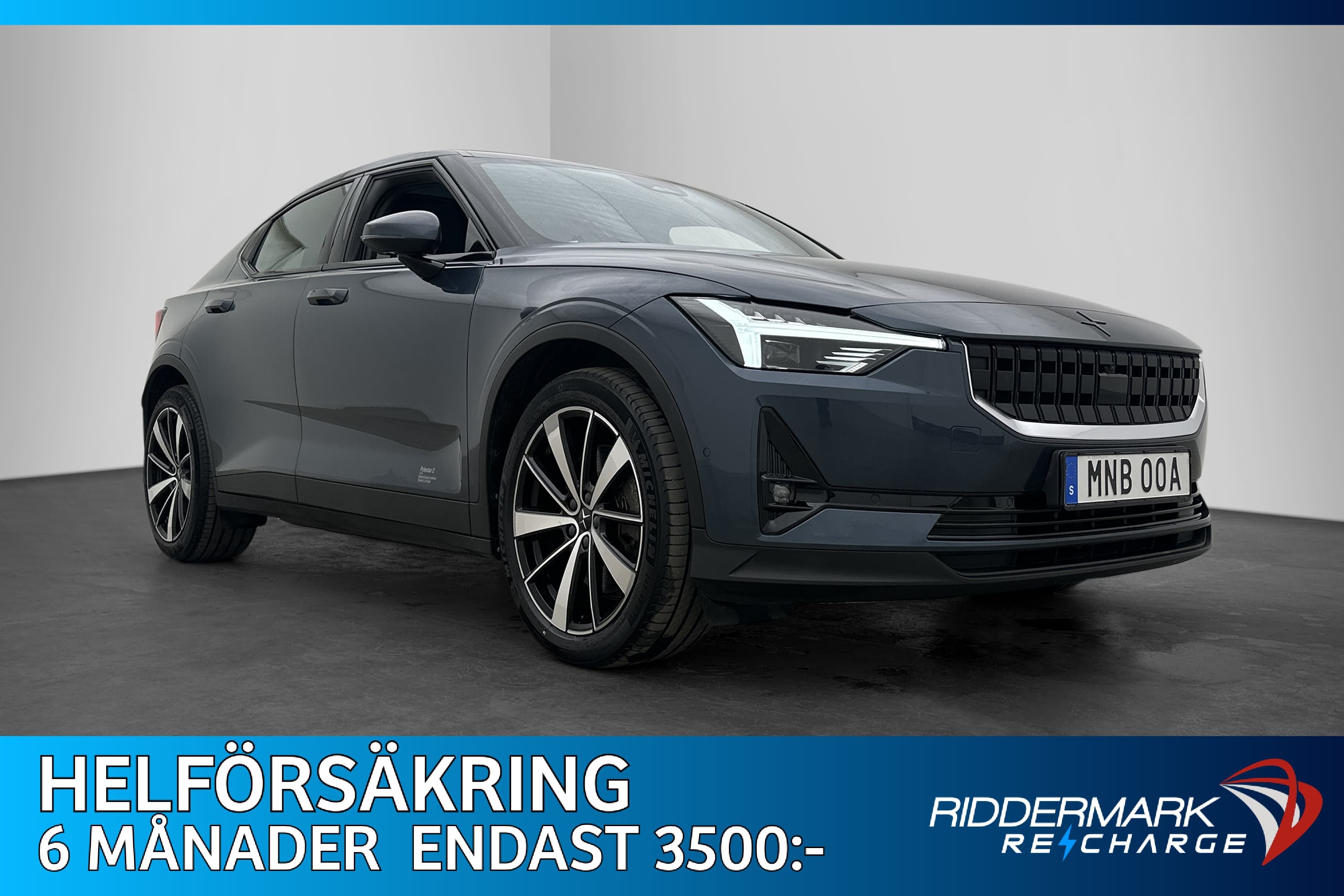 Polestar 2 Long Range Single Motor Plus Pilot Värm Pano H/K