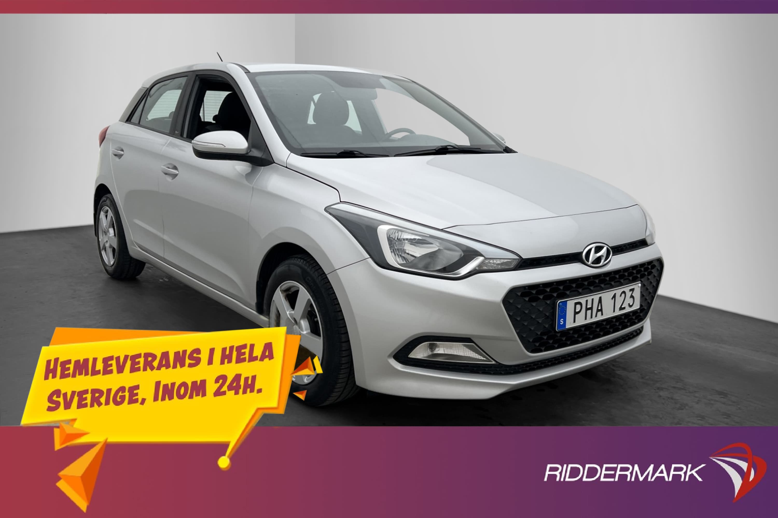 Hyundai i20 1.2 75hk Comfort Rattvärme Bluetooth KAMPANJ
