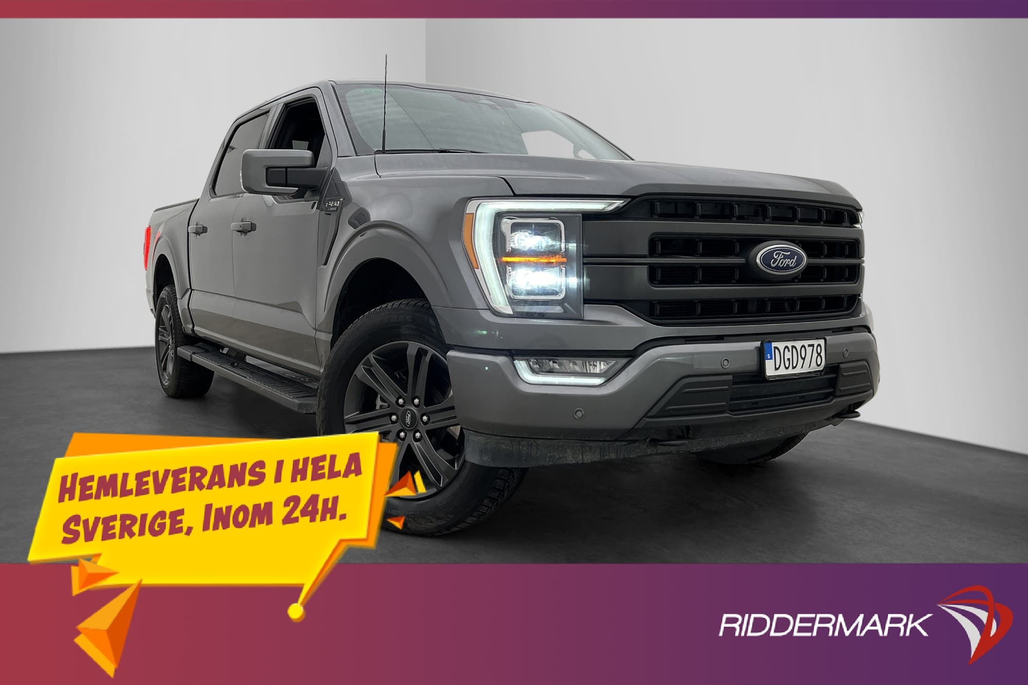 Ford F-150 Lariet Sport 5.0 406HK Cockpit Drag B&O Pano Moms