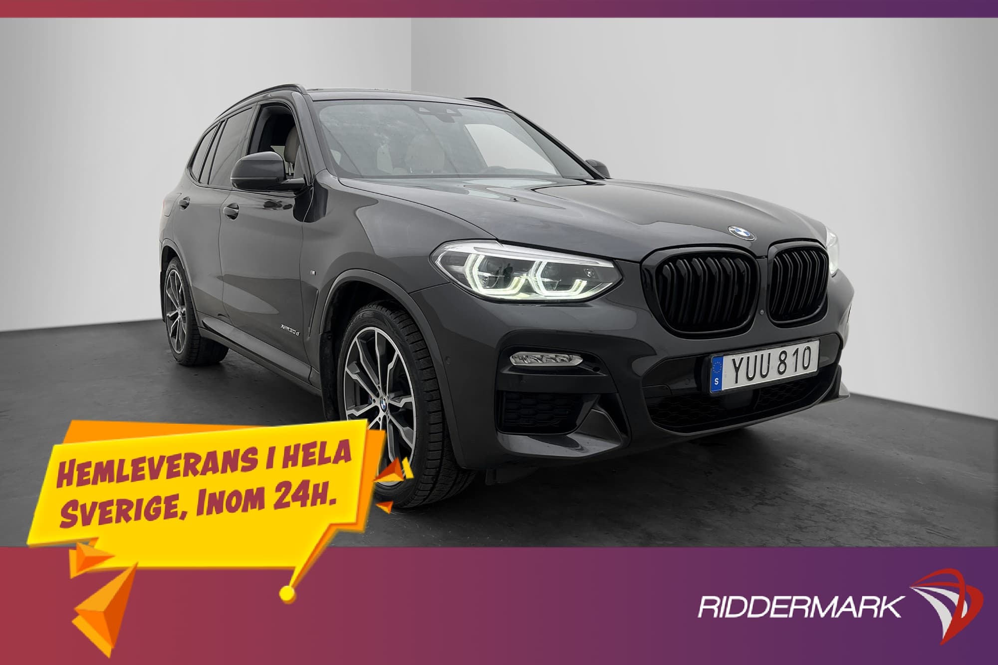 BMW X3 xDrive30d 265hk M Sport HUD Pano Shadow Värmare 360°