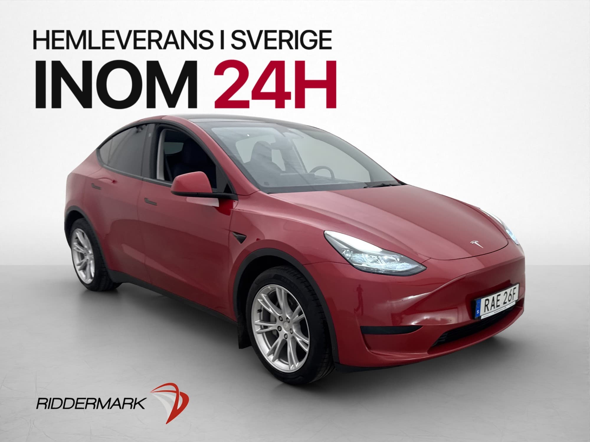 Tesla Model Y Standard Range Autopilot Pano Drag Svensksåld