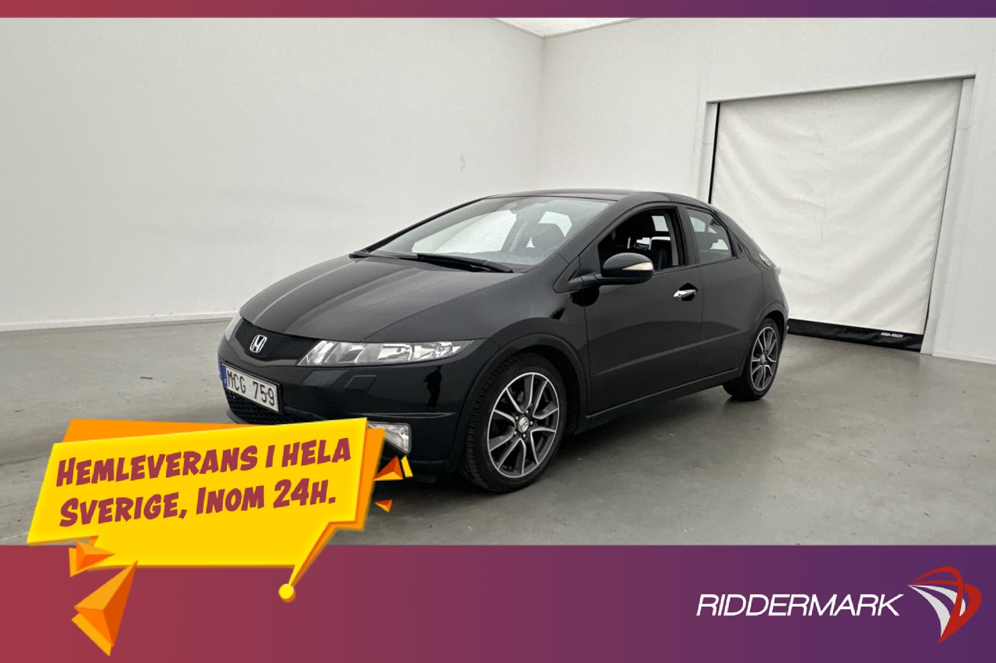 Honda Civic 1.8 i-VTEC 140hk Sport Halvskinn P-Sensorer 