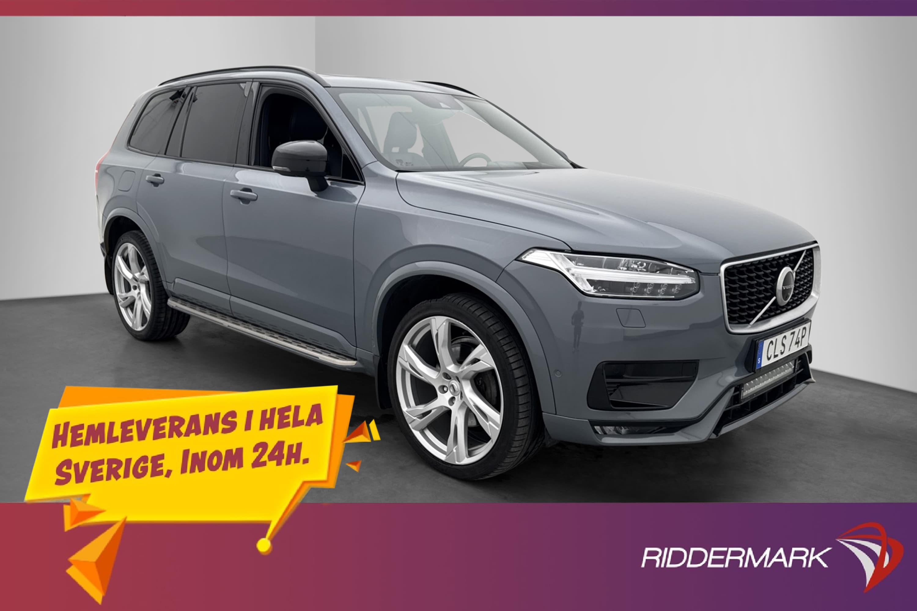 Volvo XC90 B5 AWD R-Design 7 Sit Pano Värm B&W HUD Luftfjäd