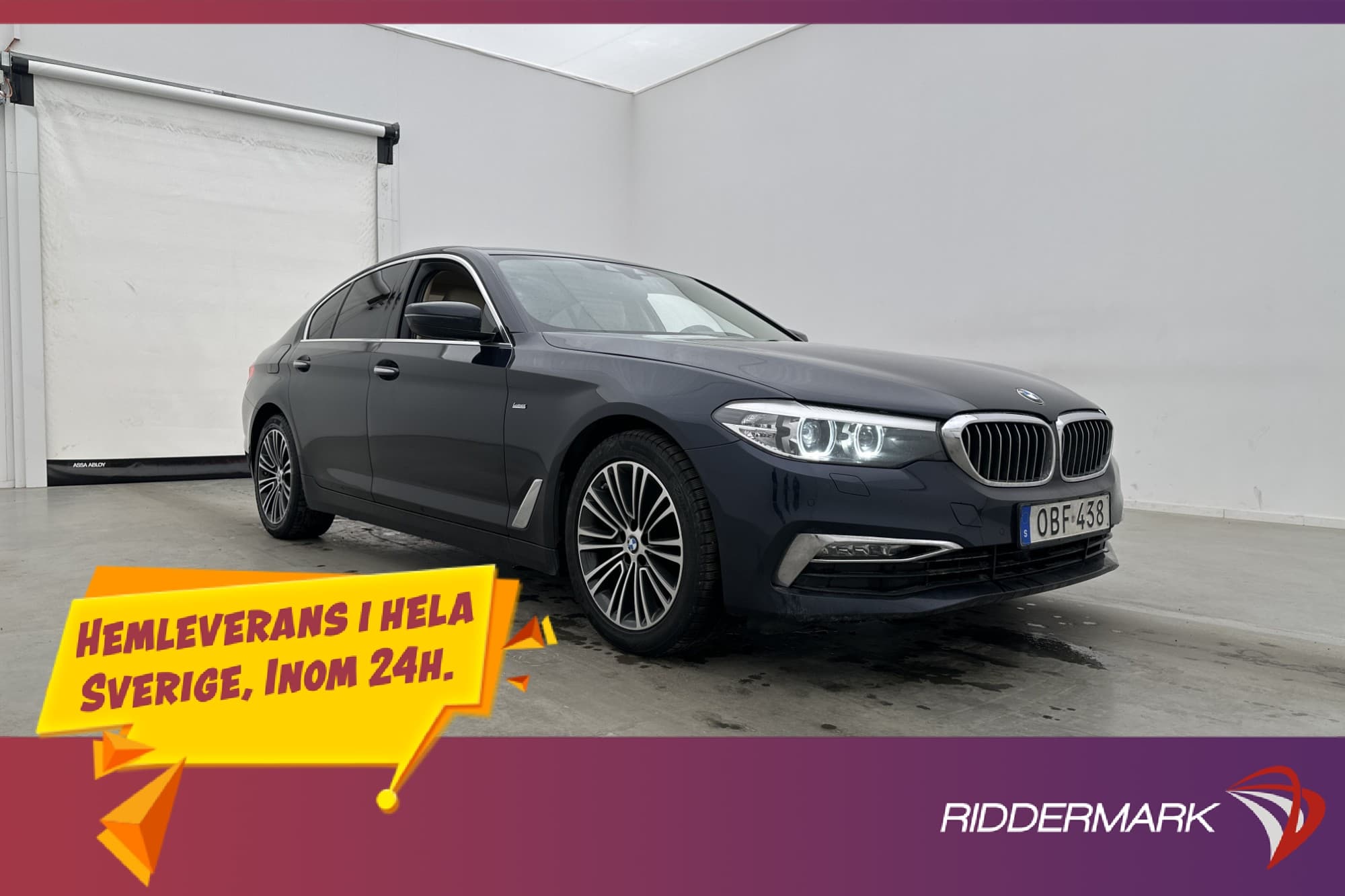 BMW 520d 190hk Luxury Line Läder Ambient LED P-Sensorer 