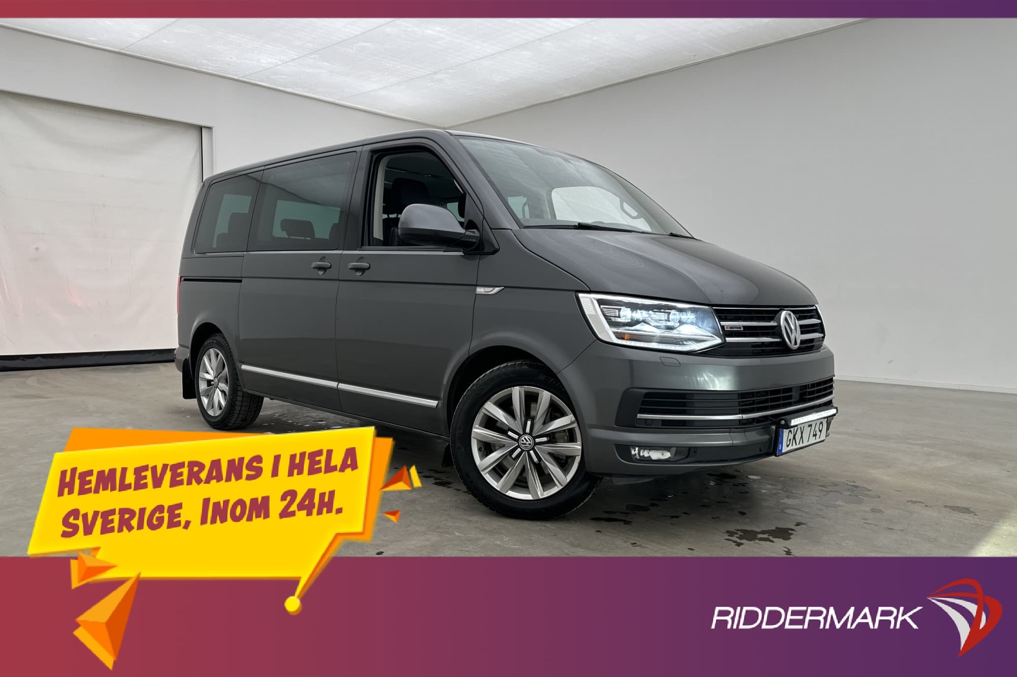 Volkswagen Multivan Highline 4M Värm Drag El-dörr CARPLAY