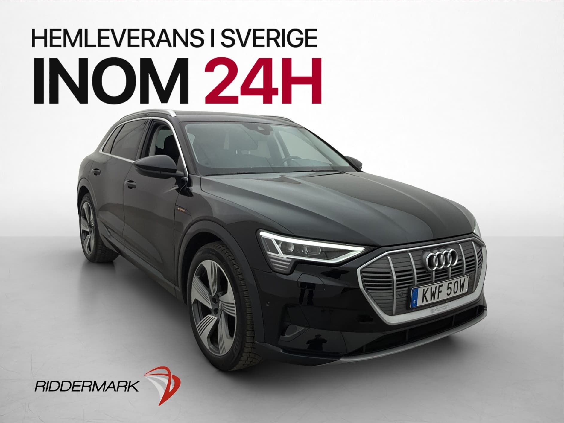 Audi E-tron 55 Q Luftfjädring Kamera Skinn Elstolar MOMS