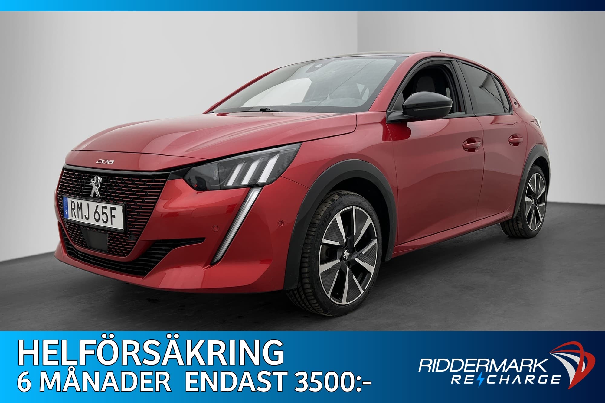 Peugeot E-208 GT Värmepump Kamera P-Sensorer CarPlay