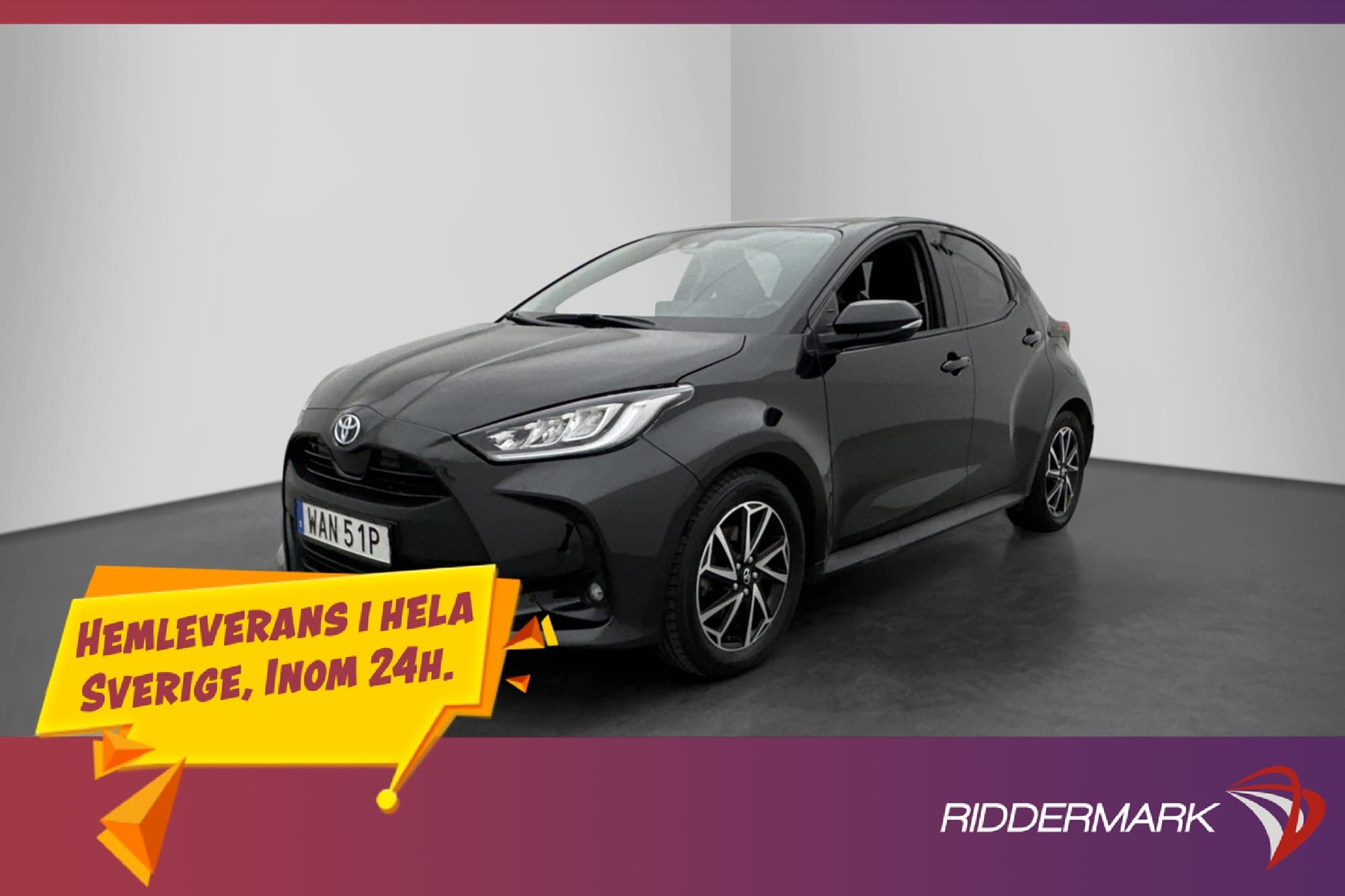 Toyota Yaris Hybrid 116hk Active Plus Kamera CarPlay Moms