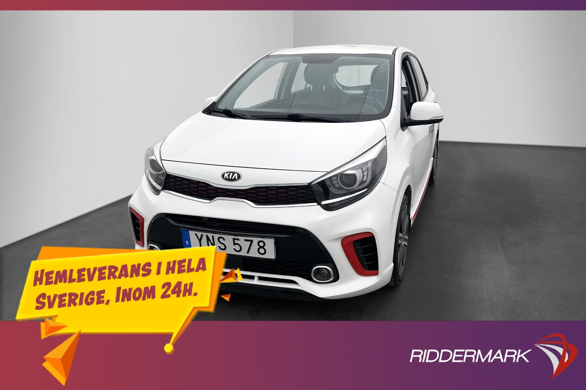 Kia Picanto 1.0 100hk GT-Line Kamera CarPlay Skinn Rattvärme