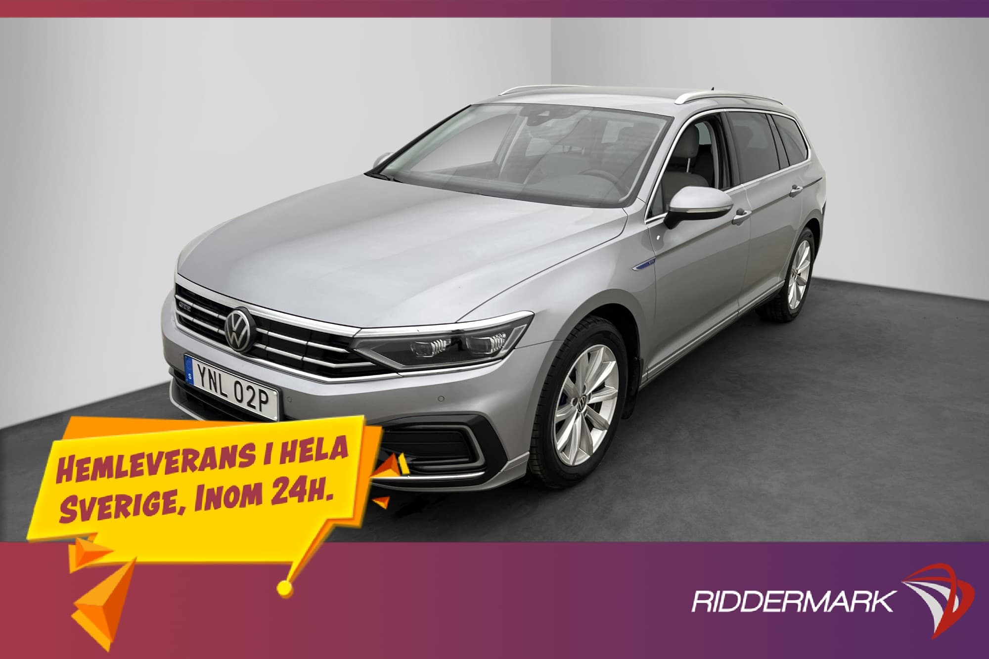 Volkswagen Passat GTE Kamera Rattvärme CarPlay Drag MOMS