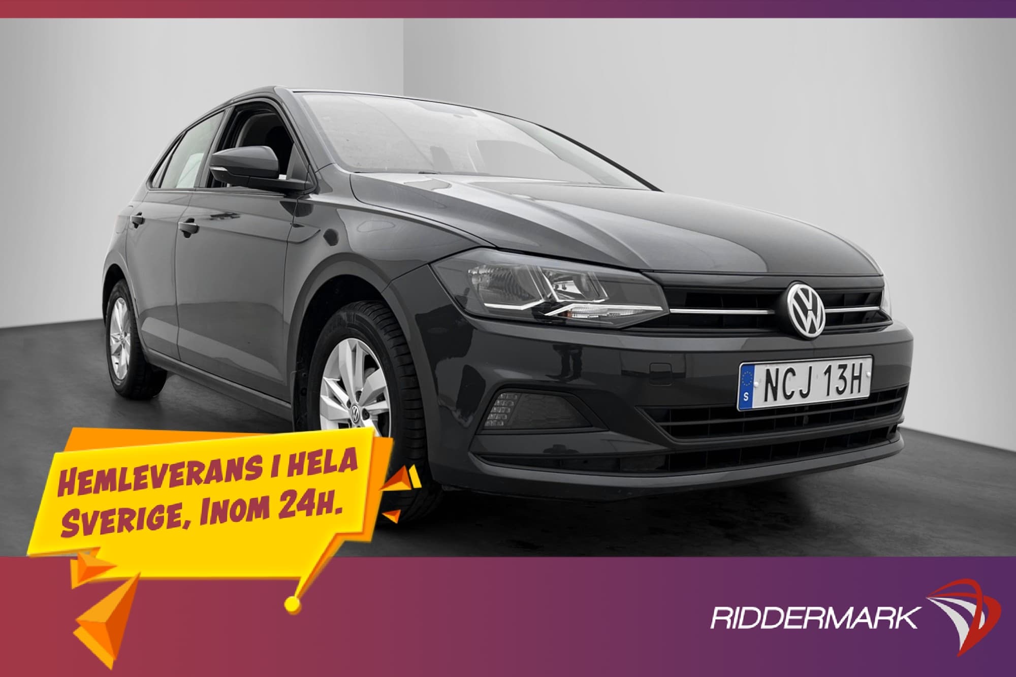 Volkswagen Polo 1.0 TSI 95hk Bluetooth Låg-Skatt 0,46L/mil