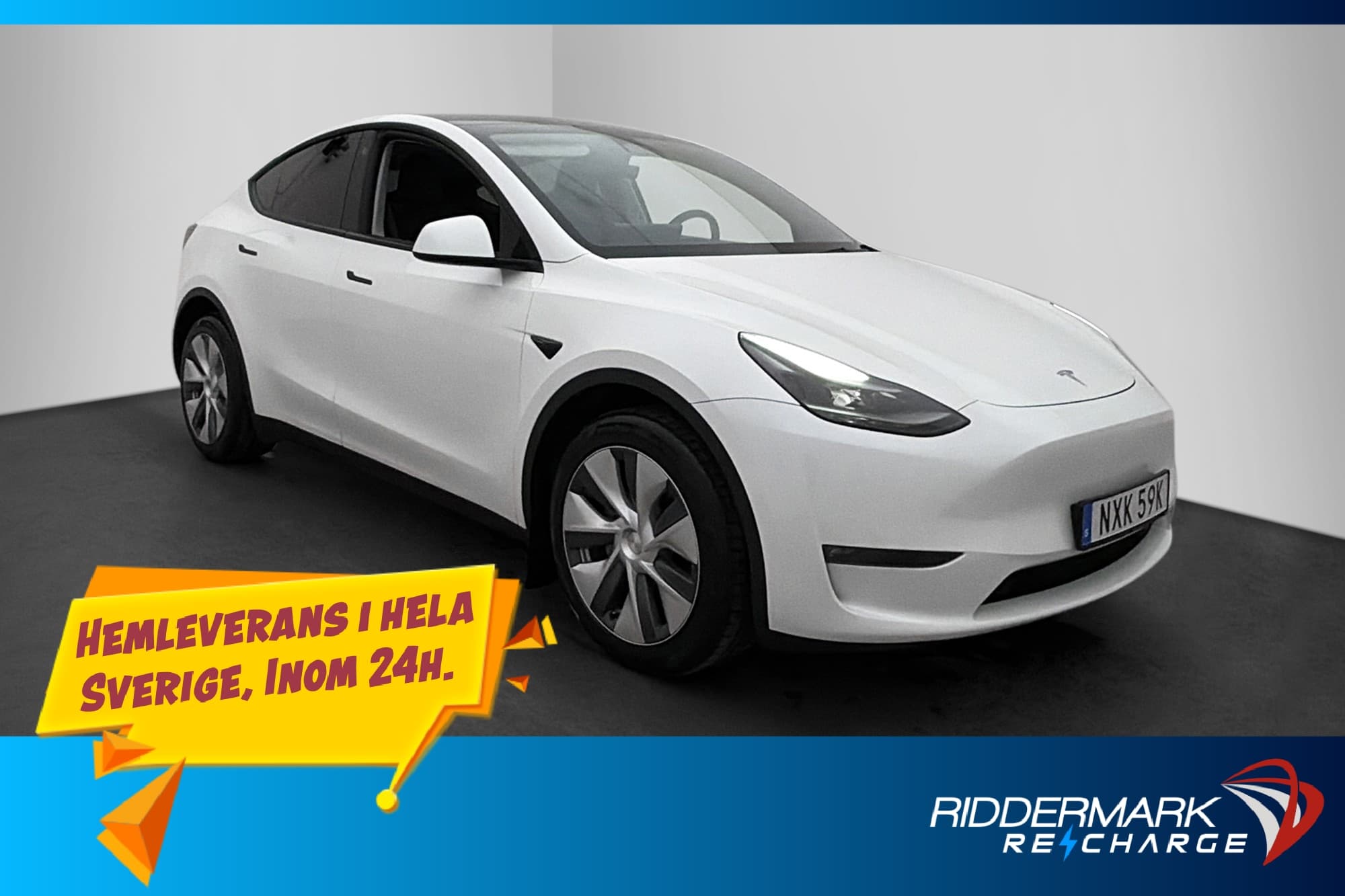 Tesla Model Y Long Range AWD Autopilot Sv-Såld MOMS