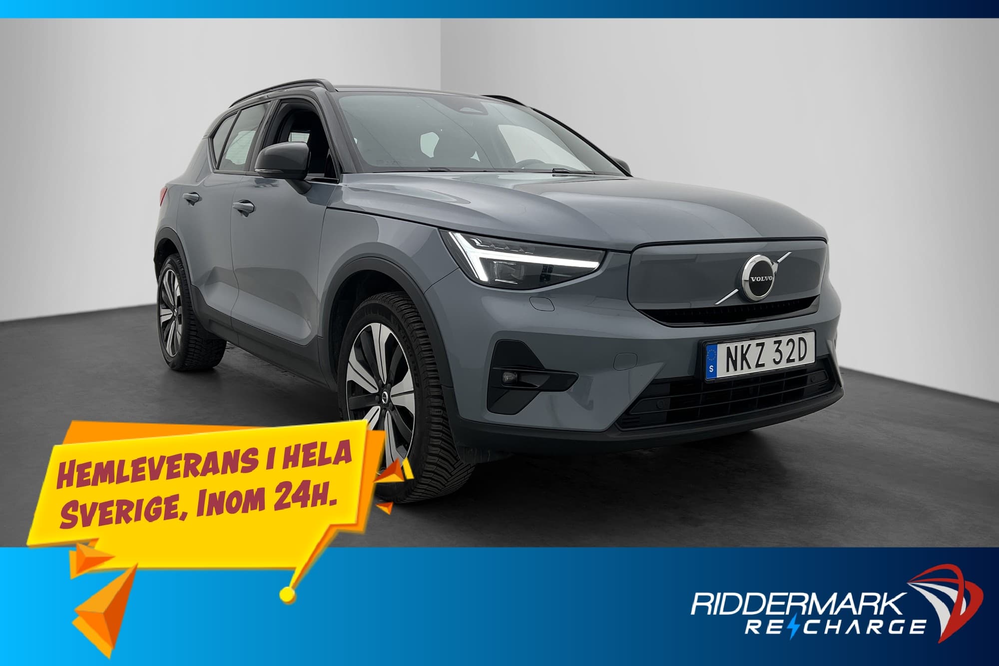 Volvo XC40 Recharge Single PLUS Kamera BLIS MOMS 1-Ägare