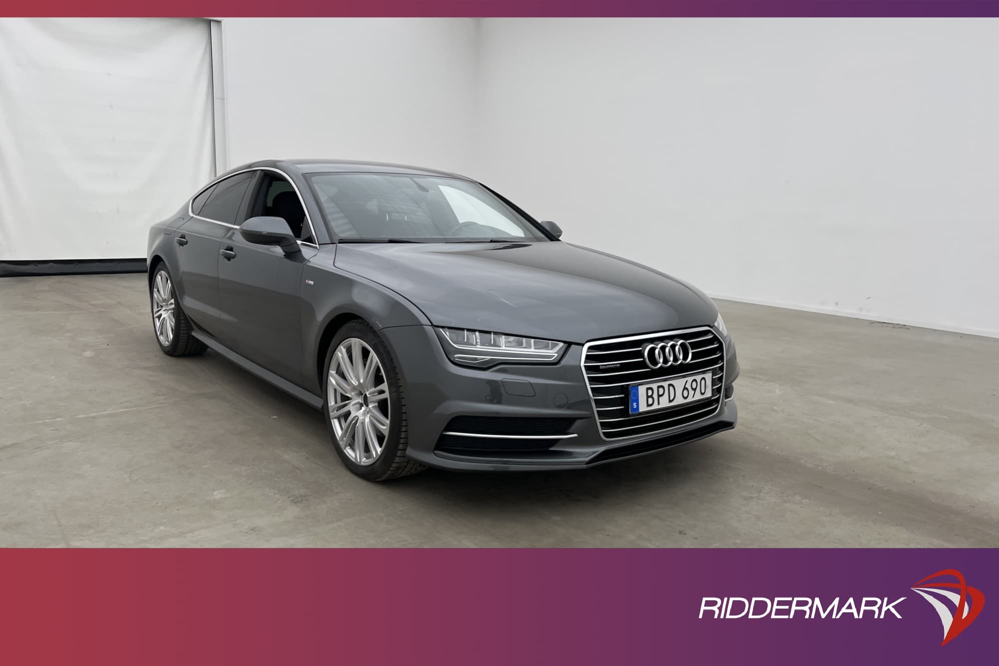 Audi A7 Sportback TDI Q 218hk S-Line P-Sensorer Halvskinn