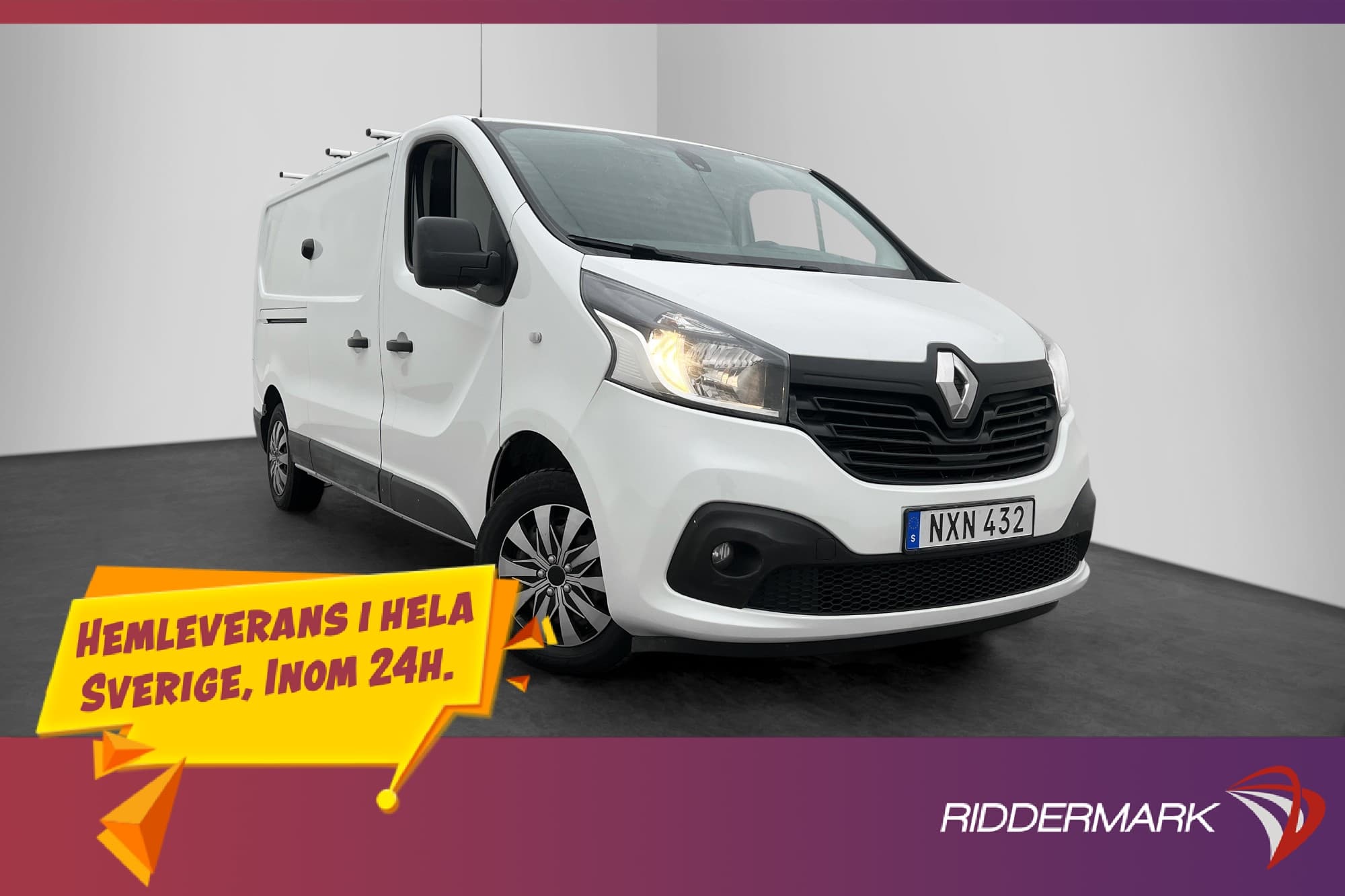 Renault trafic L2 1.6  Värmare Dragkrok 3-Sits Takräcke Moms