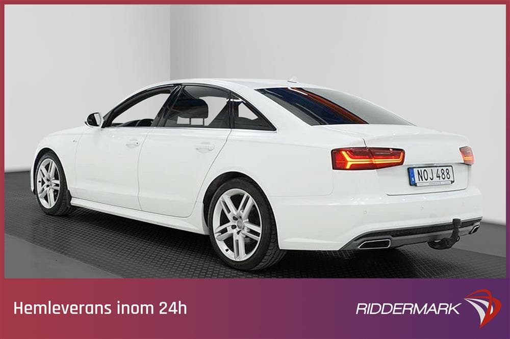 Audi A6 2.0 TDI 190hk Quattro S-Line Värmare Dragkrok Matrixexteriör
