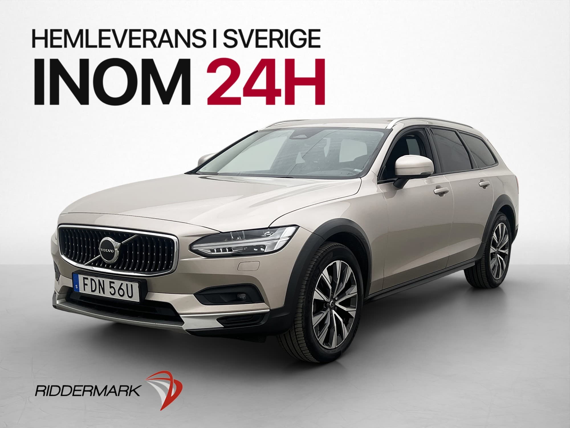 Volvo V90 Cross Country B4 197hk PLUS Värm Skinn Drag MOMS
