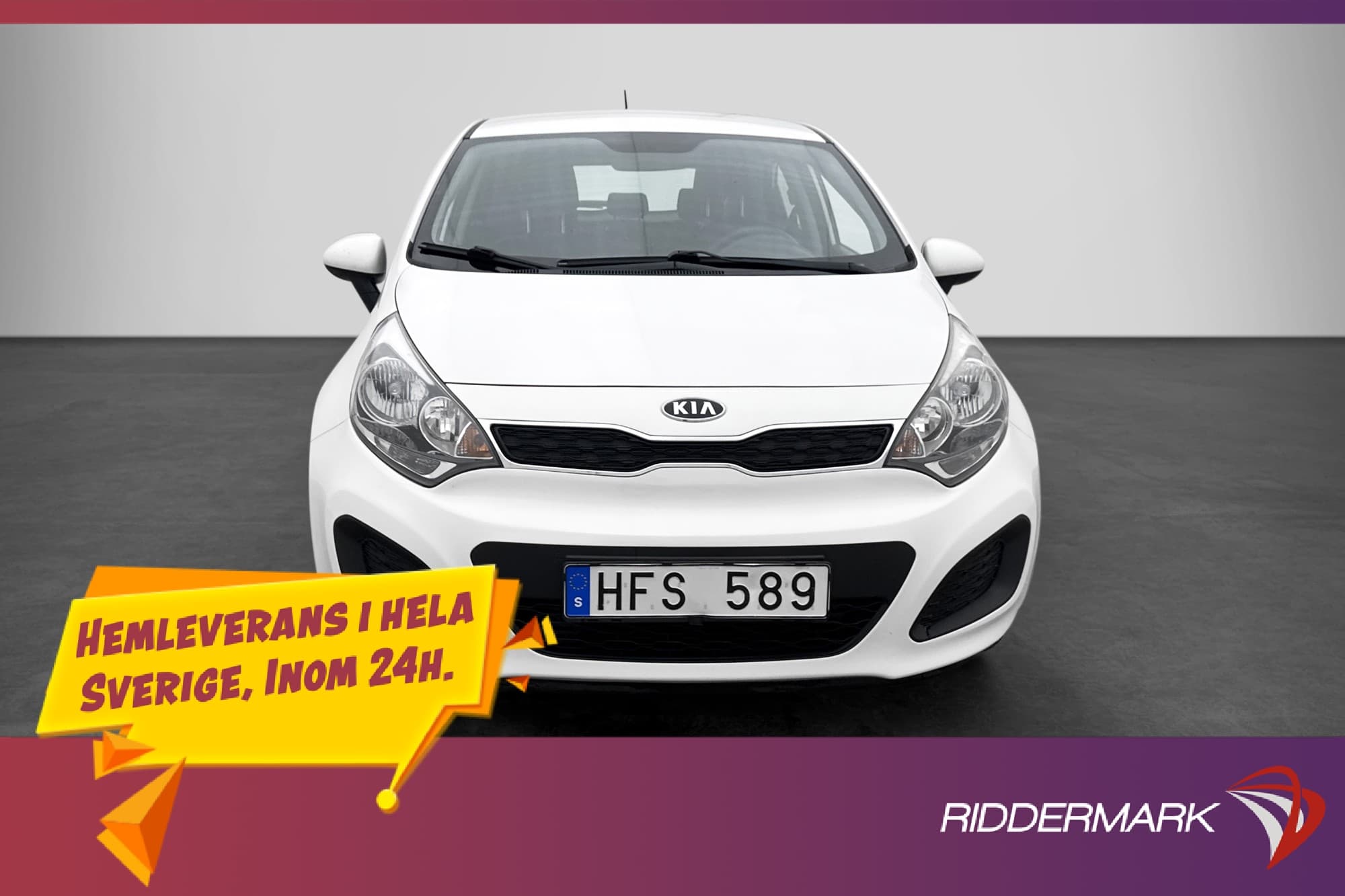 Kia Rio 1.2 CCVT 84hk 2-Brukare A/C 0.48 L/Mil Låg skatt