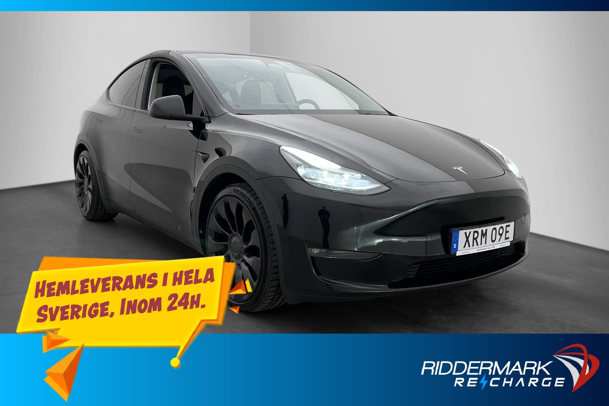 Tesla Model Y Performance Svensksåld Autopilot En-Brukare