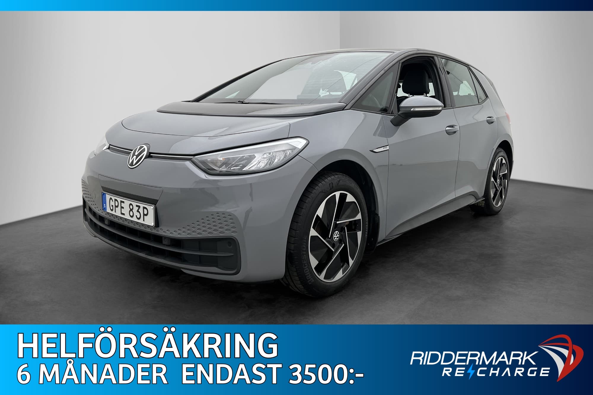 Volkswagen ID.3 Pro Performance Värmare Navi CarPlay MOMS