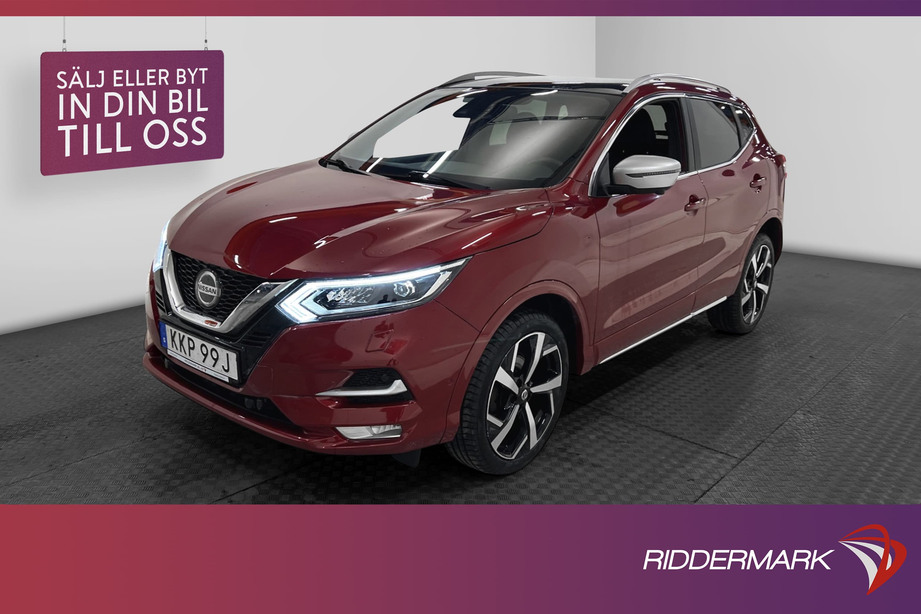 Nissan Qashqai 1.3 DIG-T 140hk Tekna+ Pano BOSE 360° Värmare