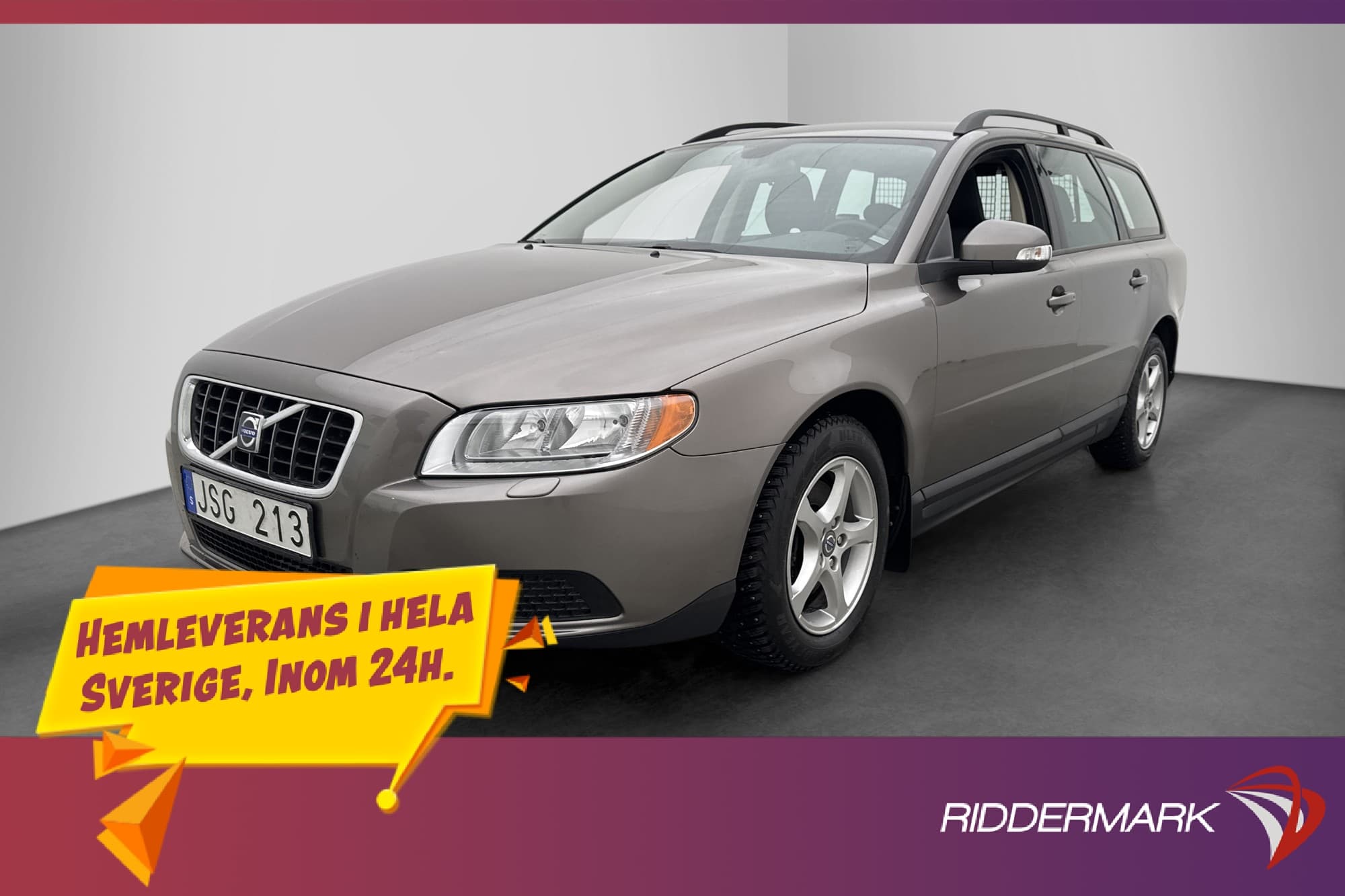 Volvo V70 2.0 D 136hk Kinetic Värmare Halvskinn En-Brukare