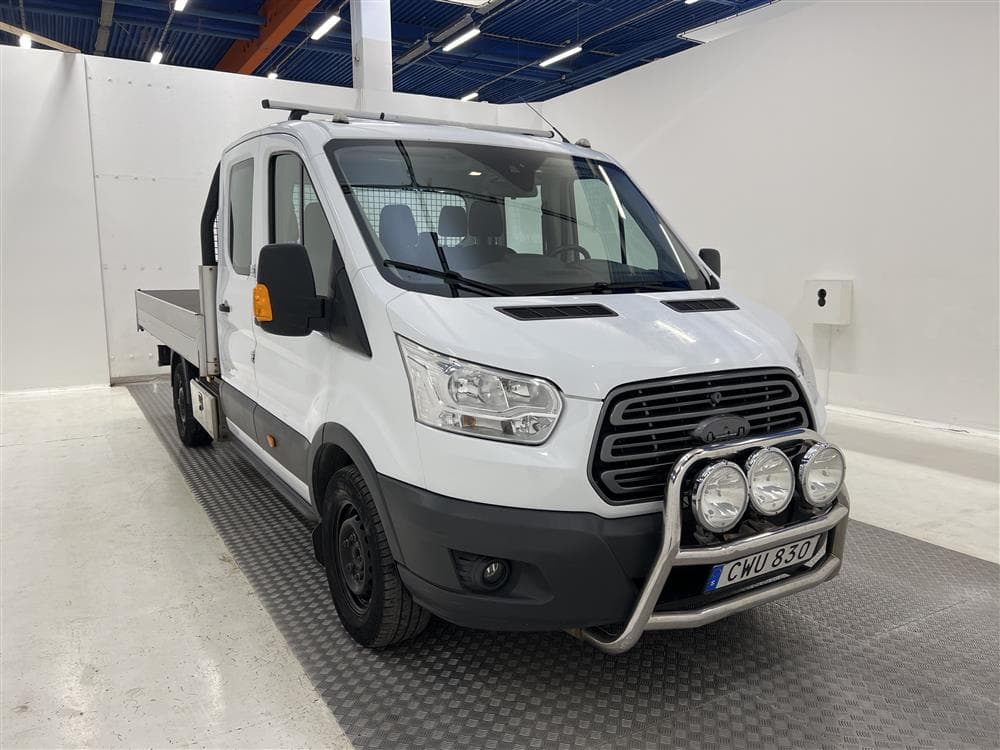 Ford Transit Dubbelhytt 2.2 TDCi Långt-flak Värmare Moms  