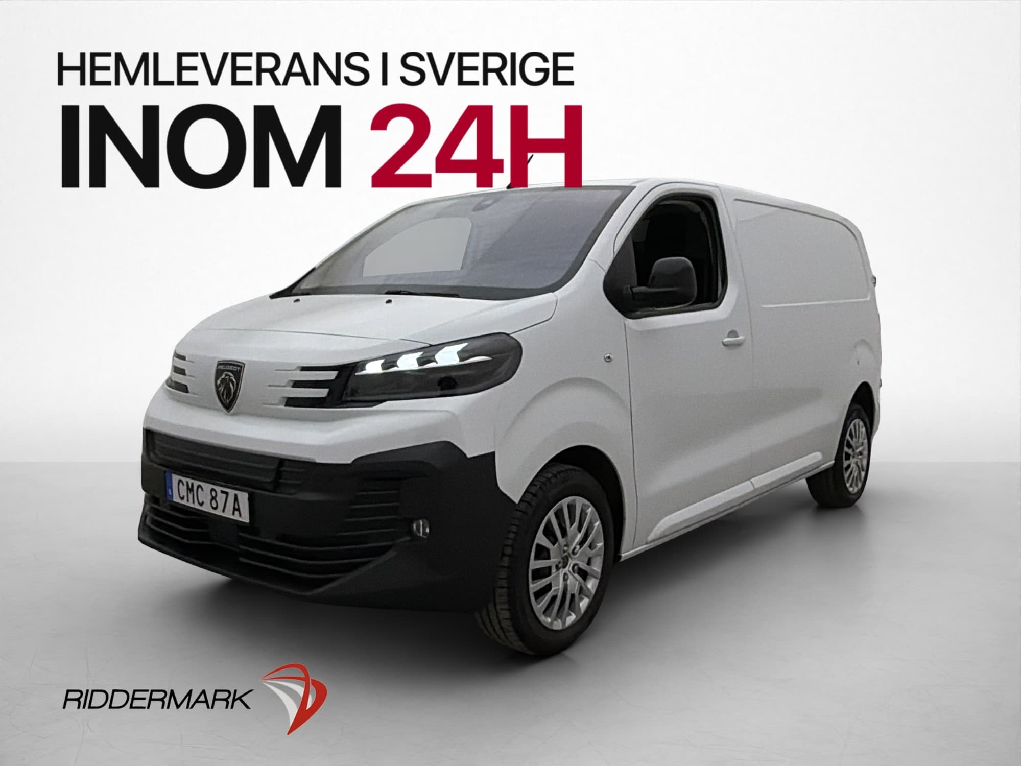 Peugeot Expert Värmare Cockpit B-Kamera 3-Sits CARPLAY MOMS