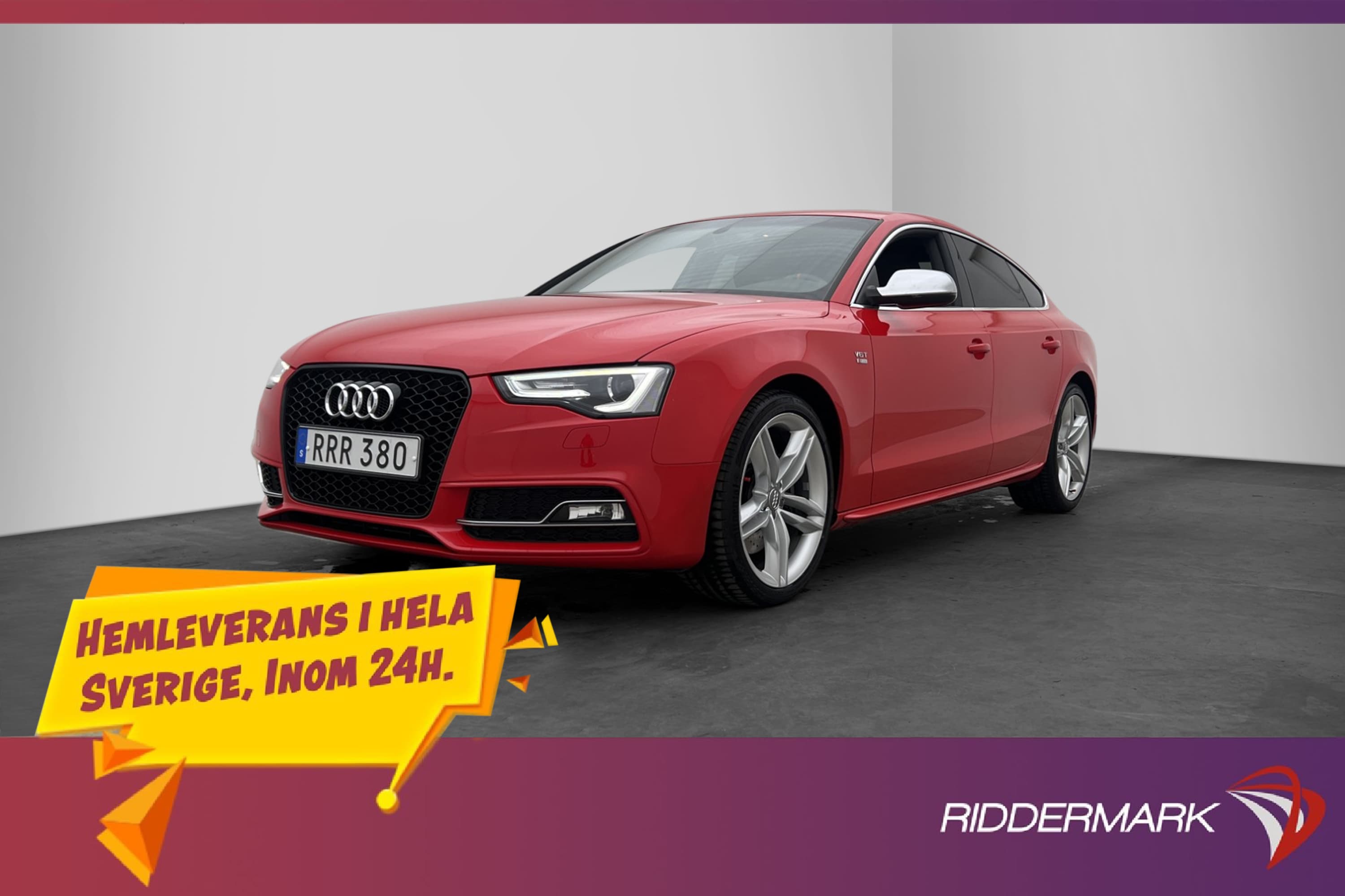 Audi S5 3.0 TFSI Q 333hk Taklucka Skinn/Alcantara SV-Såld