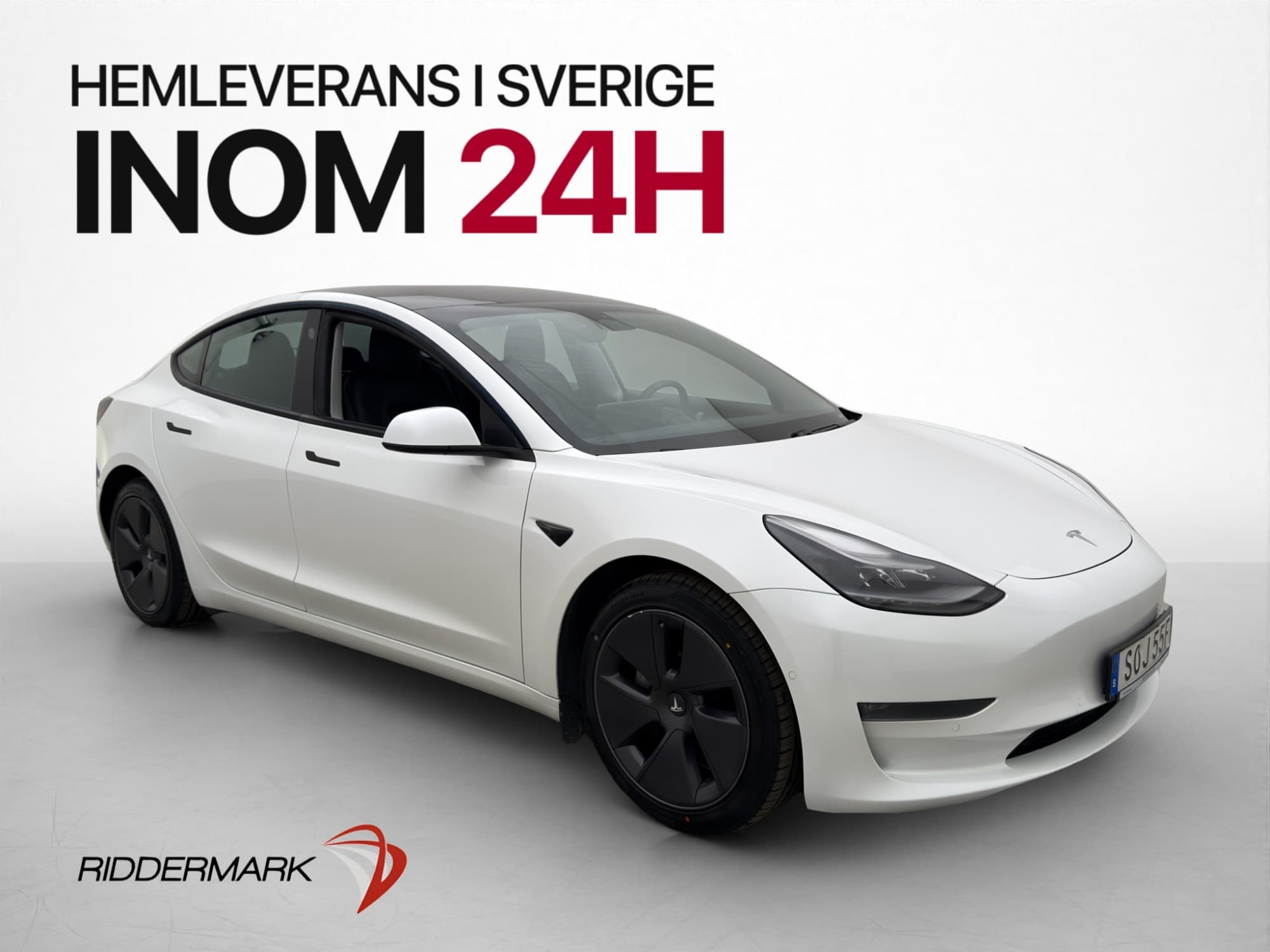 Tesla Model 3 Long Range AWD Svensksåld Panorama MOMS