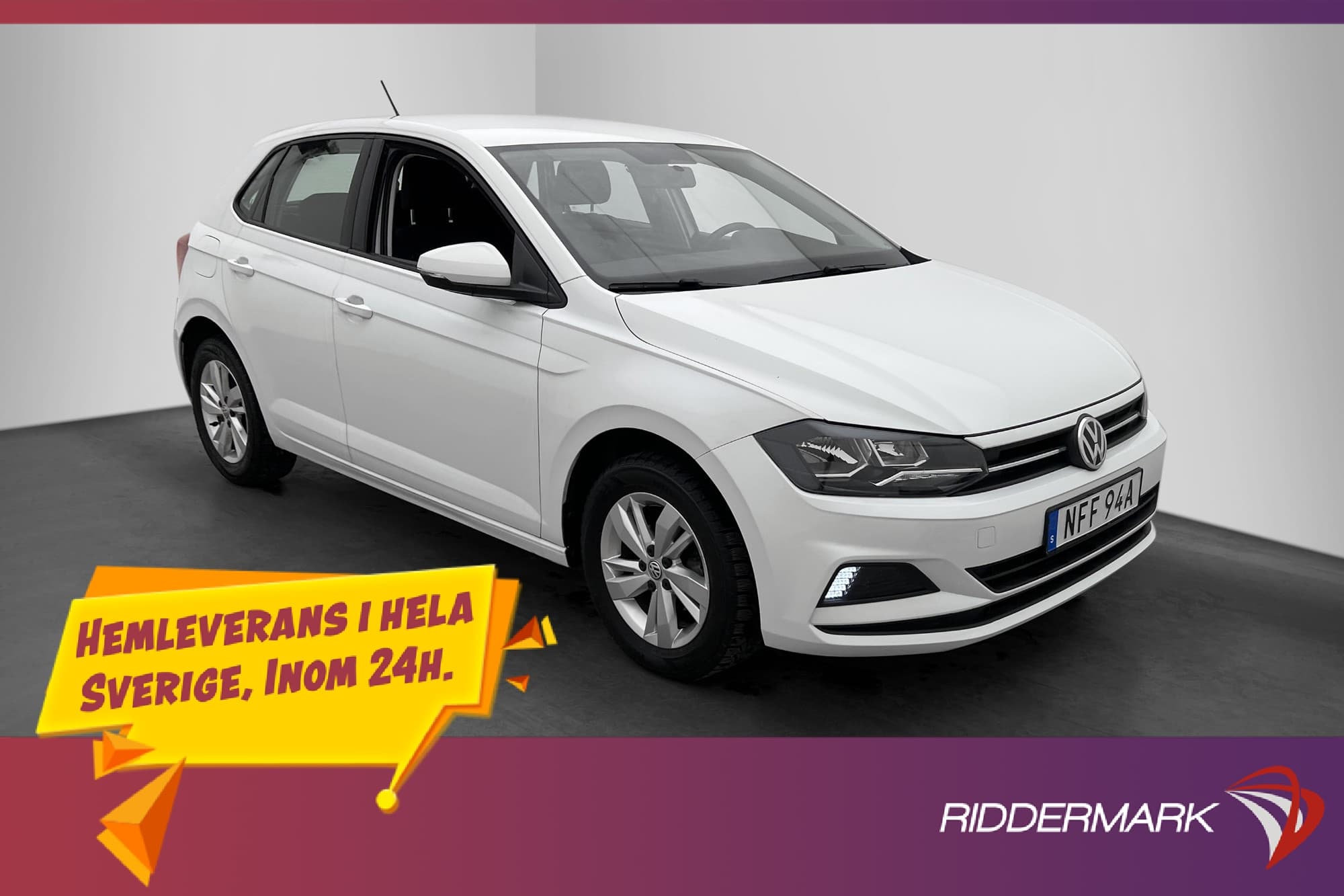 Volkswagen Polo 1.0 TSI DSG 95hk AC Bluetooth Låga mil 