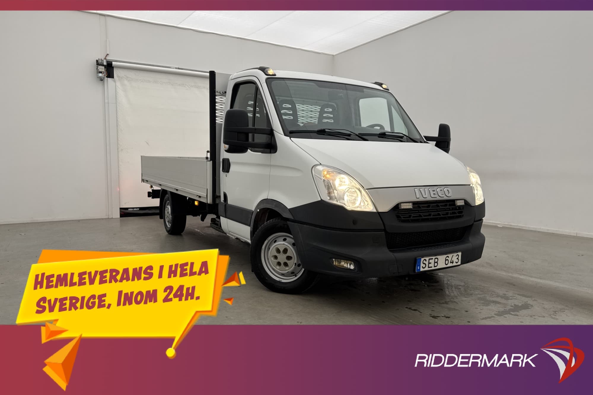 Iveco Daily 3.0HPI L2 Automat B-Kamera Flakbil Moms