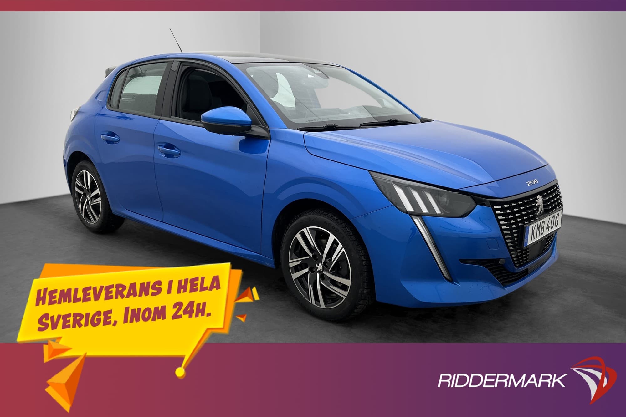 Peugeot 208 1.2 PureTech Allure Pano Värmare Kamera CarPlay