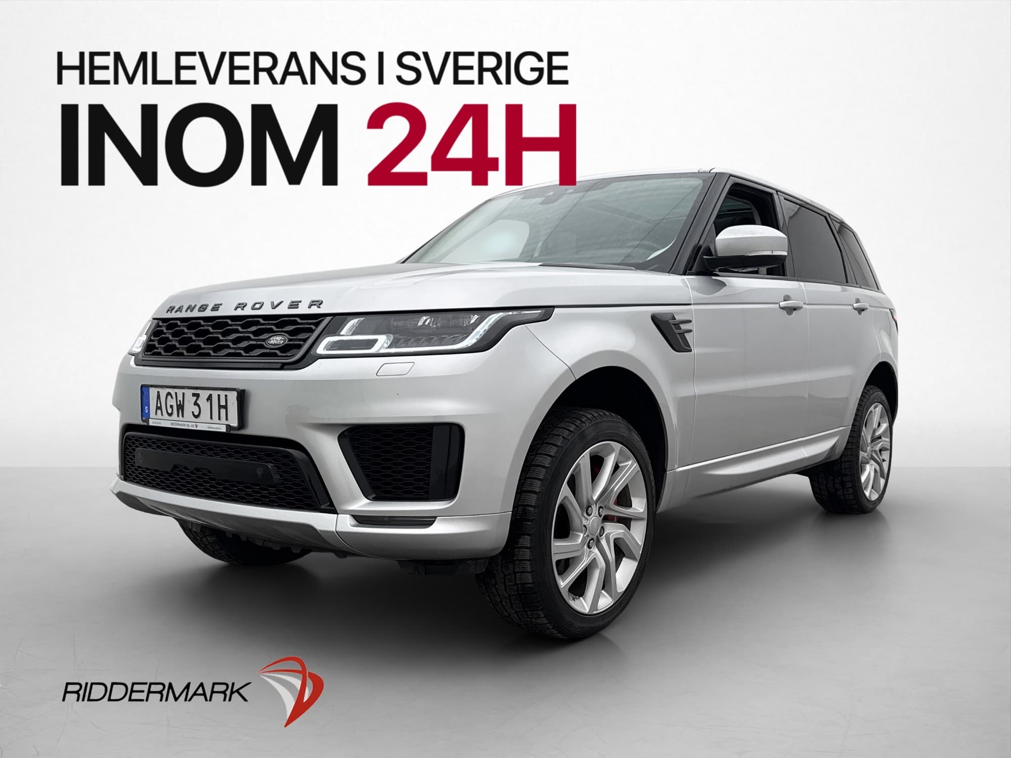Land Rover Range Rover Sport P400e Pano Luft Meridian Läder