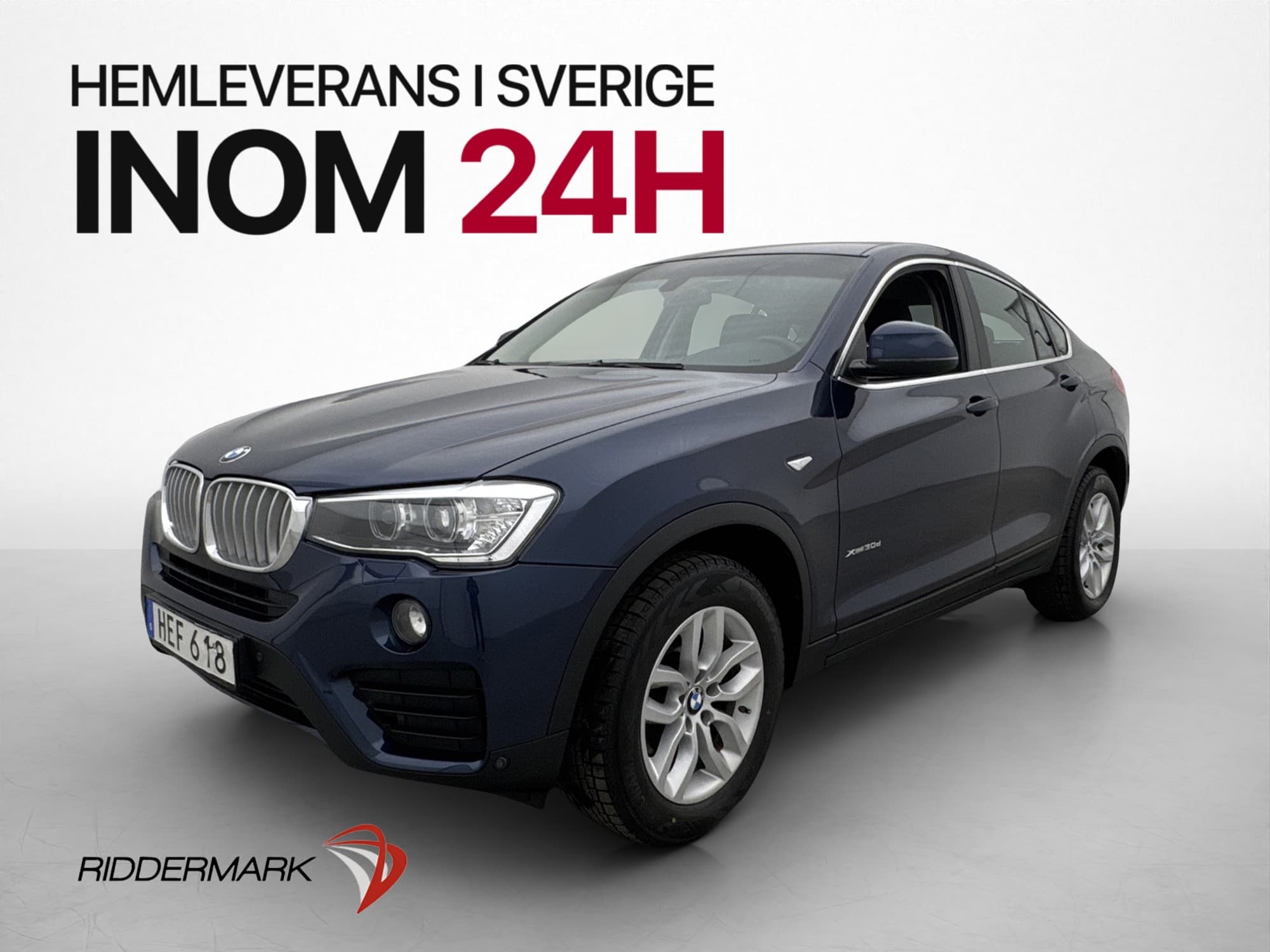 BMW X4 xDrive30d 258hk Dragkrok Navi Värmare Rattvärme
